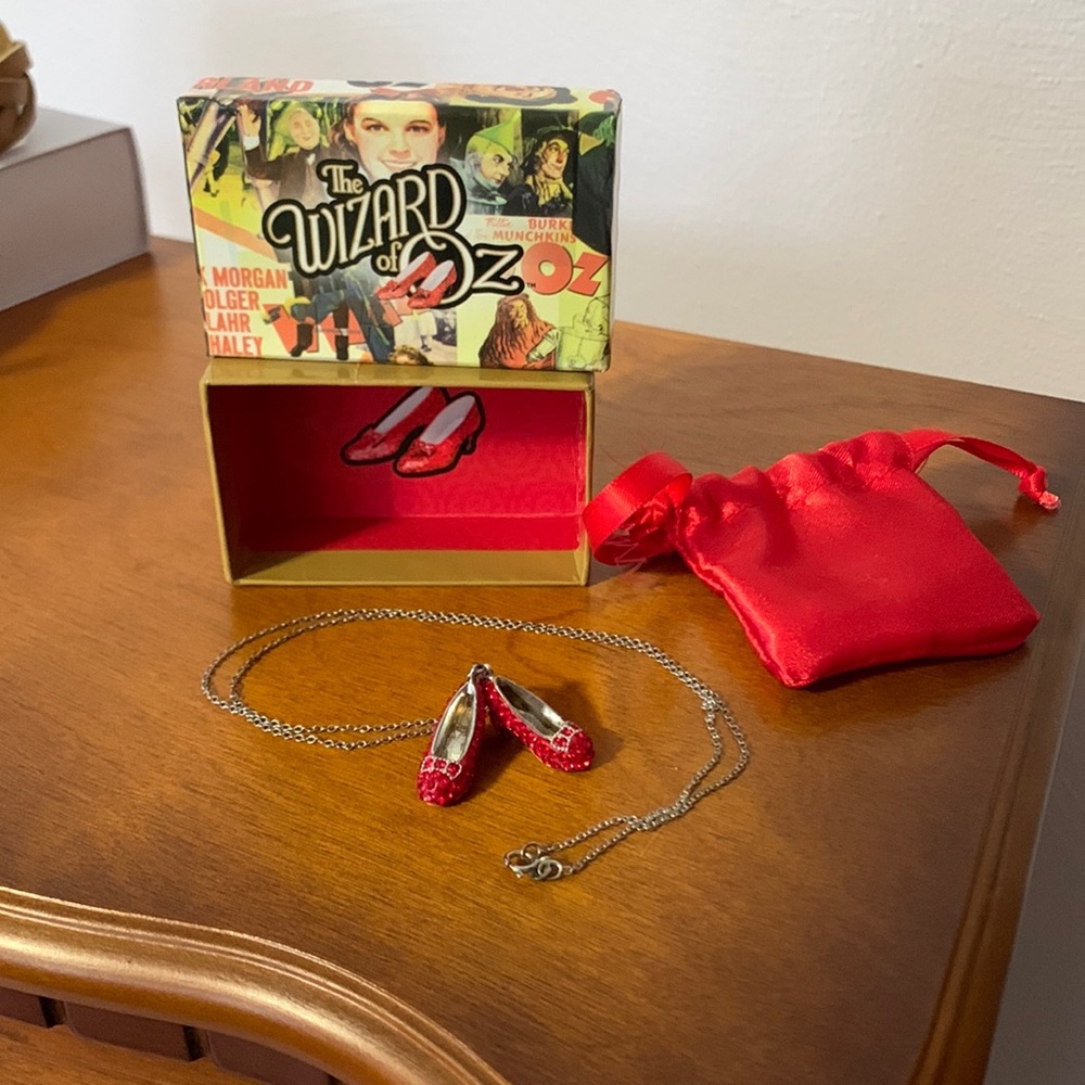 Ruby red slippers necklace